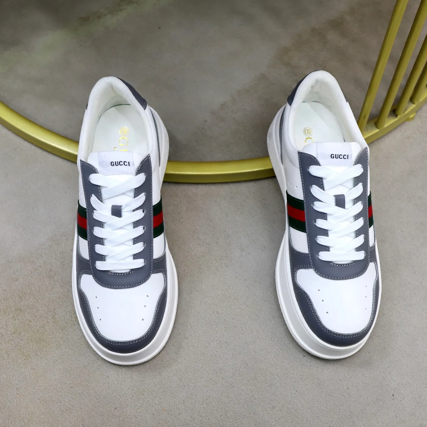 Ex-factory price: 400💰🙅‍♂️🙅‍♂️🙅‍♂️ Brand: GUCCI Standard code: 38-44 (45 customized) Grade: Same as the official website Material: Original leather stitching brand cloth Comfortable and breathable sheepskin lining Lightweight and wear-resistant outsole Style category: Men's fashionable casual shoes Sports shoes Distinguished luxury brand elements Top luxury Color: actual picture color